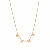 14K Gold Spaced Diamond MAMA Necklace