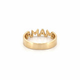 14K Gold MAMA Diamond Band