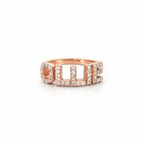 14K Gold Personalized Name Diamond Band