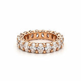 14K Gold Lab Grown 4.5MM Oval Cut Diamond Eternity Band