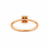 14K Gold Pavé Pyramid Diamond Band