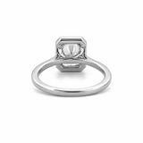 14K Gold 2.00 Carat Radiant Lab Grown Diamond Halo Engagement Ring