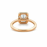 14K Gold 2.00 Carat Radiant Lab Grown Diamond Halo Engagement Ring