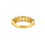 14K Gold Lab Grown Emerald Cut Diamond Band
