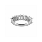 14K Gold Lab Grown Emerald Cut Diamond Band