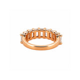 14K Gold Lab Grown Emerald Cut Diamond Band