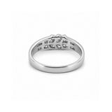 14K Gold Channel Set Duo Chevron Diamond Band