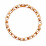14K Gold 6MM Oval Lab Grown Diamond Tennis Bracelet