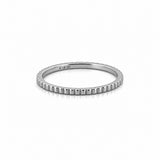 14K Gold Thin Reeded Band