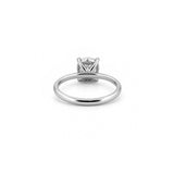 14K Gold 1.50 Carat Round Cut Lab Grown Diamond Solitaire Engagement Ring with Under Halo