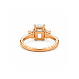 14K Gold Three Stone 2.00 Carat Radiant Cut Lab Grown Diamond Solitaire Engagement Ring