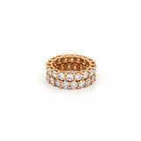 14K Gold Natural Double U Prong Band