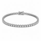 14K Gold Natural Round Diamond Tennis Bracelet
