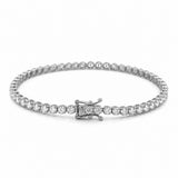 14K Gold Natural Round Diamond Tennis Bracelet