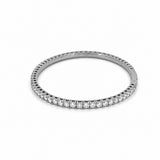 14K Gold Flexible Halfway Tennis Bangle