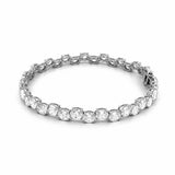 14K Gold East West Staggered Lab Grown Oval Cut Diamond Tennis Bracelet
