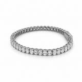 14K Gold Lab Grown Oval Cut Diamond Tennis Bracelet