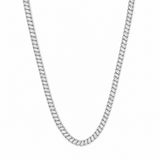 14K Gold Slant Lab Grown Marquise Cut Diamond Tennis Necklace