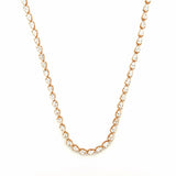 14K Gold East West Lab Grown Pear Cut Diamond Tennis Necklace