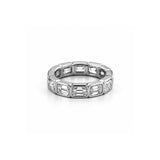 14K Gold East West Emerald Cut Lab Grown Diamond Band