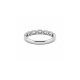 14K Gold Sideways Baguette Bezel Diamond Fashion Band