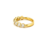 14K Gold 3.5MM Single Prong Diamond Band