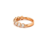 14K Gold 3.5MM Single Prong Diamond Band