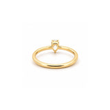 14K Gold Pear Shape Prong Set Diamond Single Stone Ring