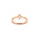 14K Gold Pear Shape Prong Set Diamond Single Stone Ring