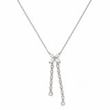 14K Gold Marquise Star Diamond Drop Necklace