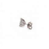 14K Gold Lab Grown Pear Cut Basket Set Diamond Stud Earrings