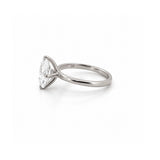14K Gold Lab Grown Elongated Cushion Diamond Solitaire Engagement Ring