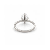 14K Gold Lab Grown Elongated Cushion Diamond Solitaire Engagement Ring