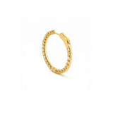 14K Gold Lab Grown Diamond U Prong Hoop Earrings
