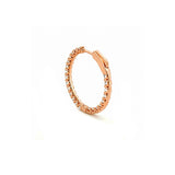 14K Gold Lab Grown Diamond U Prong Hoop Earrings