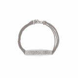 14K Gold Diamond Pavé Bar 4-Row Chain Bracelet