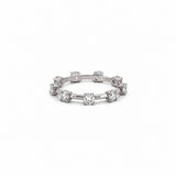 14K Gold Diamond Spaced Prong Set Eternity Ring