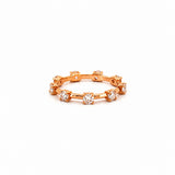 14K Gold Diamond Spaced Prong Set Eternity Ring