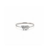 14K Gold Heart and Pear Toi Et Moi Diamond Band