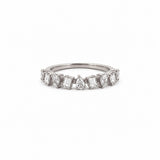 14K Gold Diamond Multi Shape Wedding Band