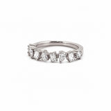 14K Gold Diamond Multi Shape Wedding Band