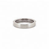 14K Gold Studded Two Row Diamond Band