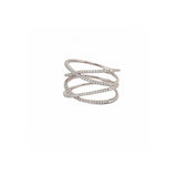 14K Gold Double X Ring