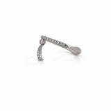 14K Gold Moon Dangle Diamond Ring