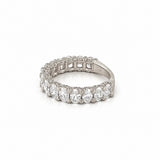 14K Gold Natural Diamond U Prong 3/4s Band