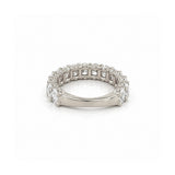 14K Gold Natural Diamond U Prong 3/4s Band