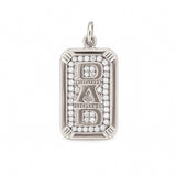 14K Gold Dad Diamond ID Pendant