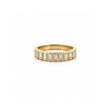 14K Gold Baguette Bezel Diamond Fashion Band