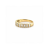 14K Gold Baguette Bezel Diamond Fashion Band