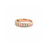 14K Gold Baguette Bezel Diamond Fashion Band